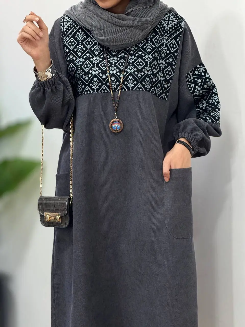 پیراهن مانتویی پاییزه آوان 1